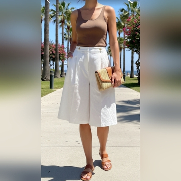 Marks & Spencer Pants - MARKS&SPENCER Wide Leg Shorts size 12